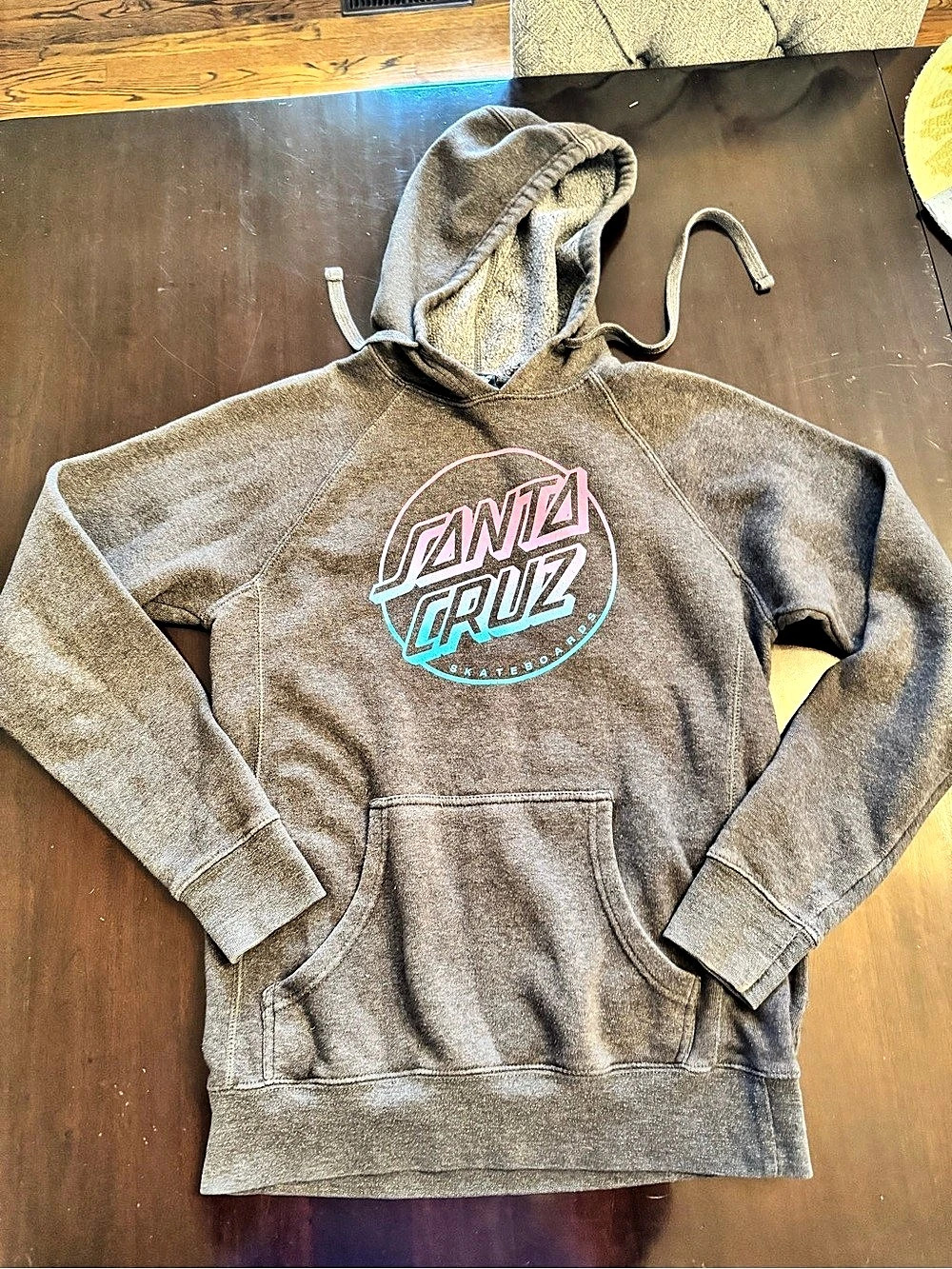Santa Cruz Skateboards Hoodie gray Graphic Pullover